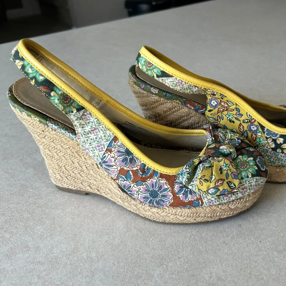 Patchwork Wedge Sandals ASO Alex Russo